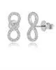 14KW Diamond Infinity Earrings