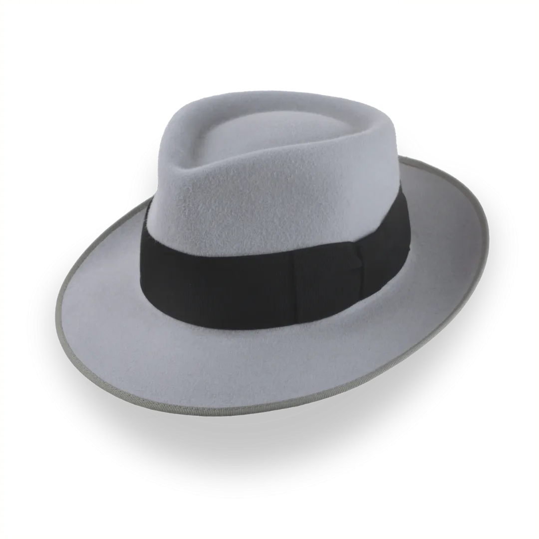 1940s Mens Grey Fedora - Custom Handcrafted | The Julep