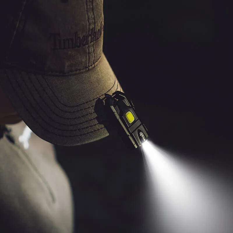 500 Lumens Rechargeable Keychain Flashlight With Cap Light