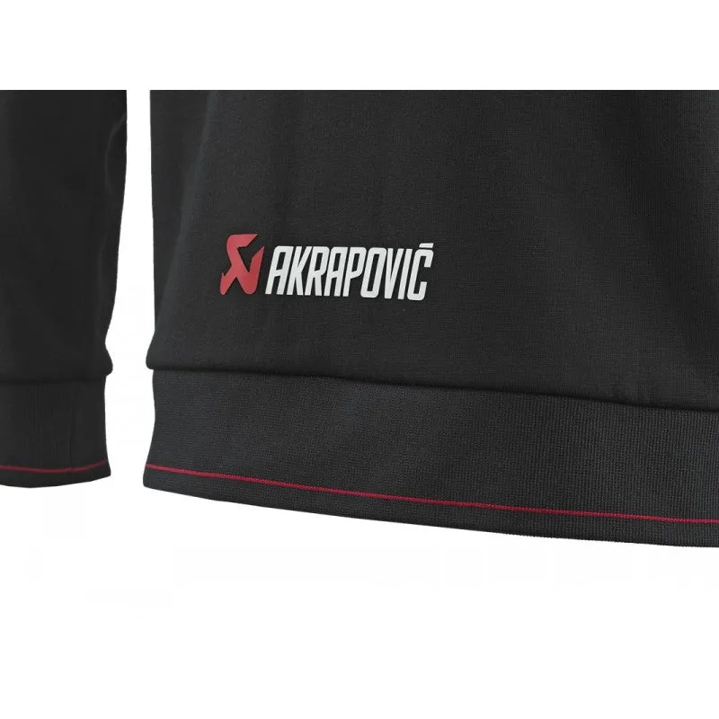 AKRAPOVIC 802054 Zip Hoodie Corpo Black Men XS