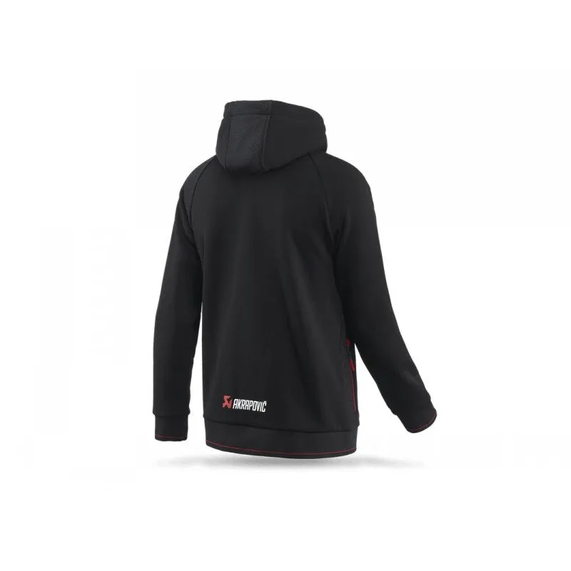 AKRAPOVIC 802054 Zip Hoodie Corpo Black Men XS