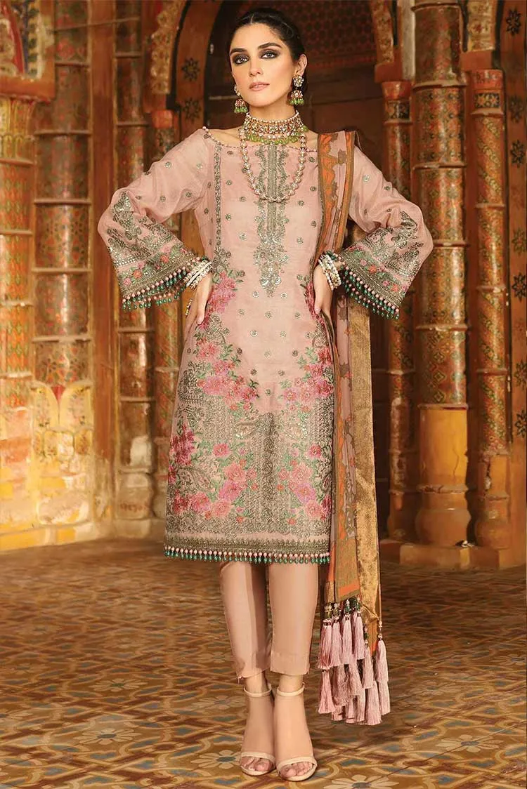 Al Karam - 3 PC Embroidered Suit FC17F Festive Collection