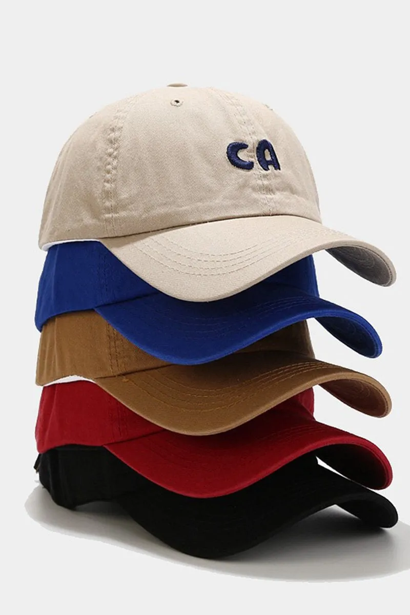 ALPHABET LOGO DETAILED CASUAL BASEBALL CAP