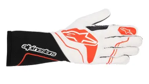 ALPINESTARS 3550123_123_XL TECH 1-ZX v3 Racing gloves, FIA 8856-2018, black/white/red, Size XL