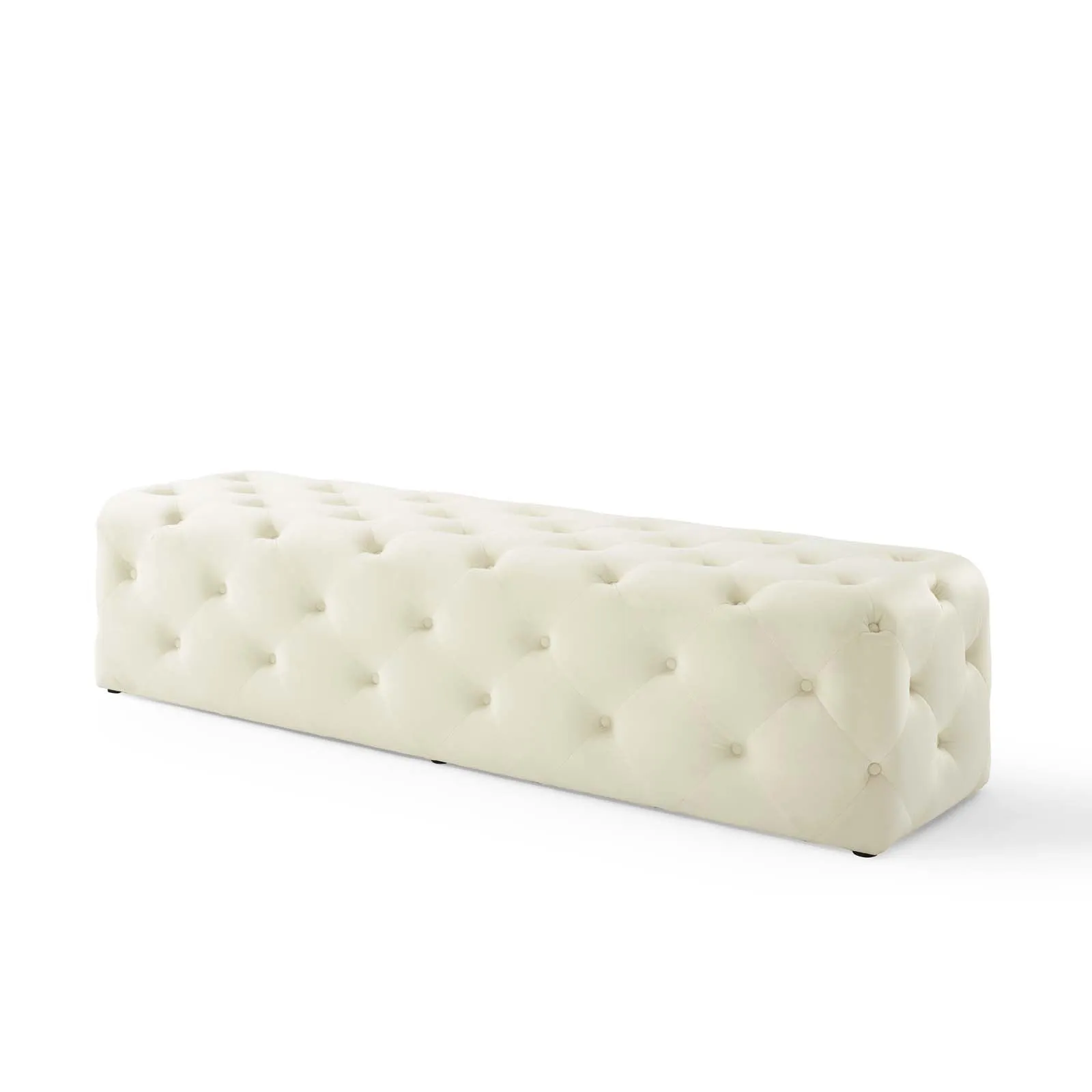 Amour 72" Tufted Button Entryway Performance Velvet Bench by Modway