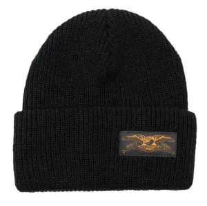 ANTIHERO STOCK EAGLE LABEL BEANIE BLACK