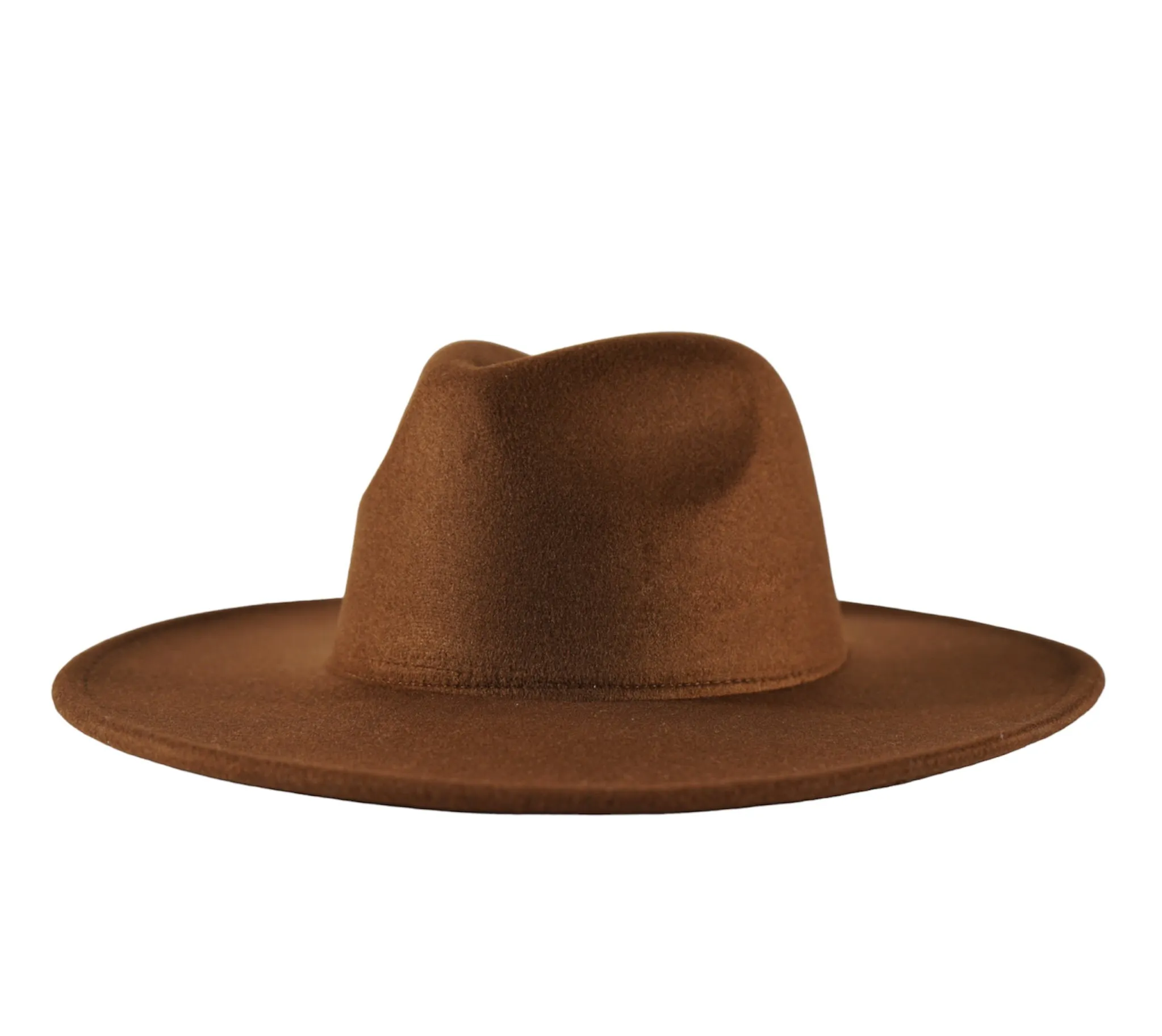 Atlanta Wide Brim Fedora - Brown