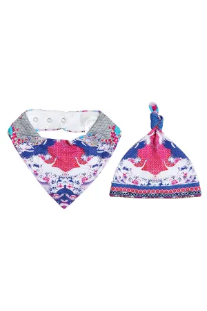 BABIES BIB AND BEANIE SET SKY OF VENUS