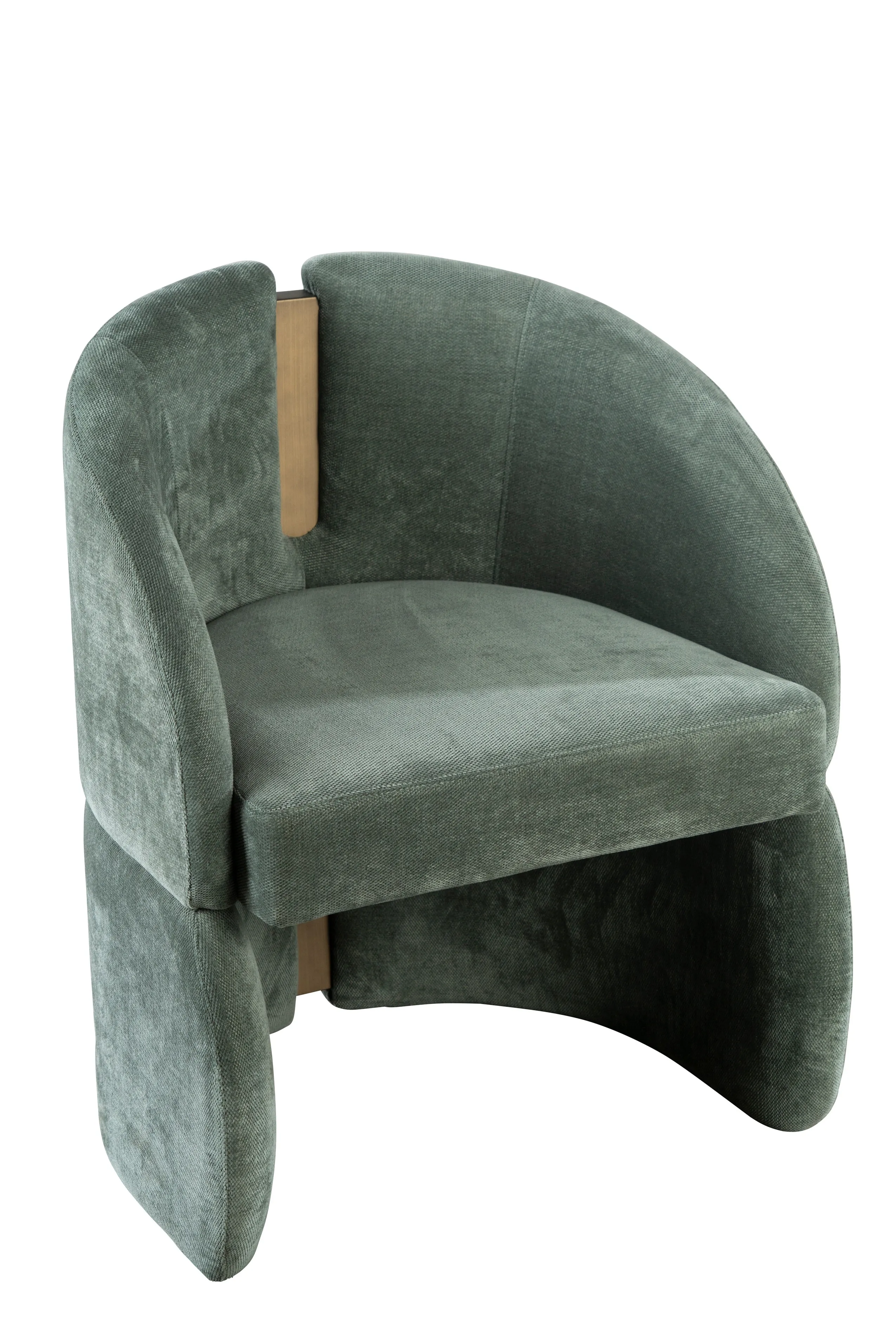 Bently Green and Gold Armchair Dining Chair