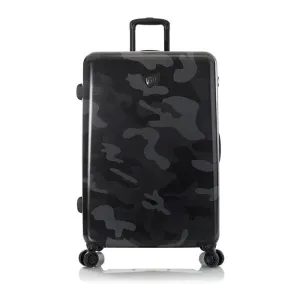 Black Camo Hardside Large Checked Luggage