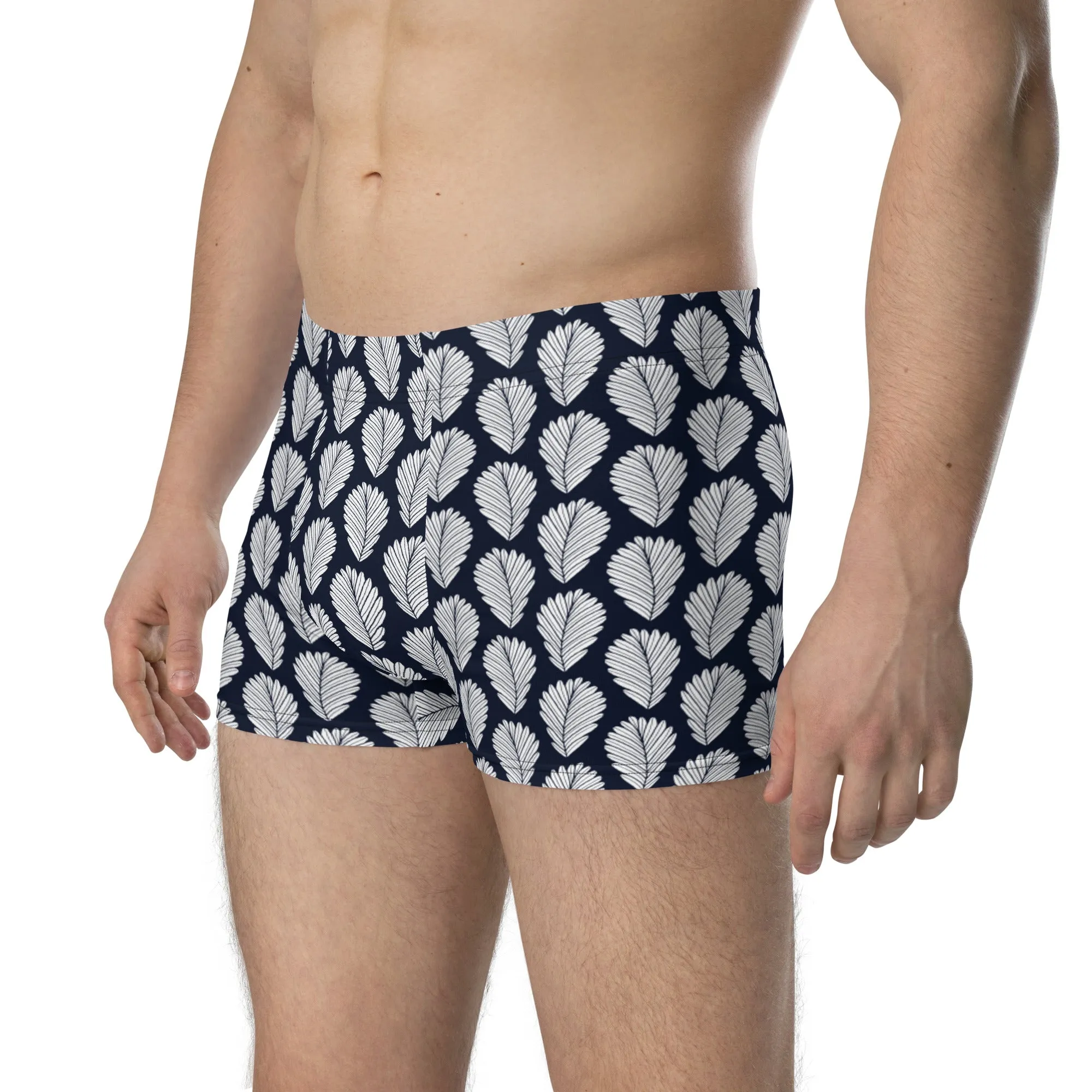 Boho block print boxer briefs for men’s