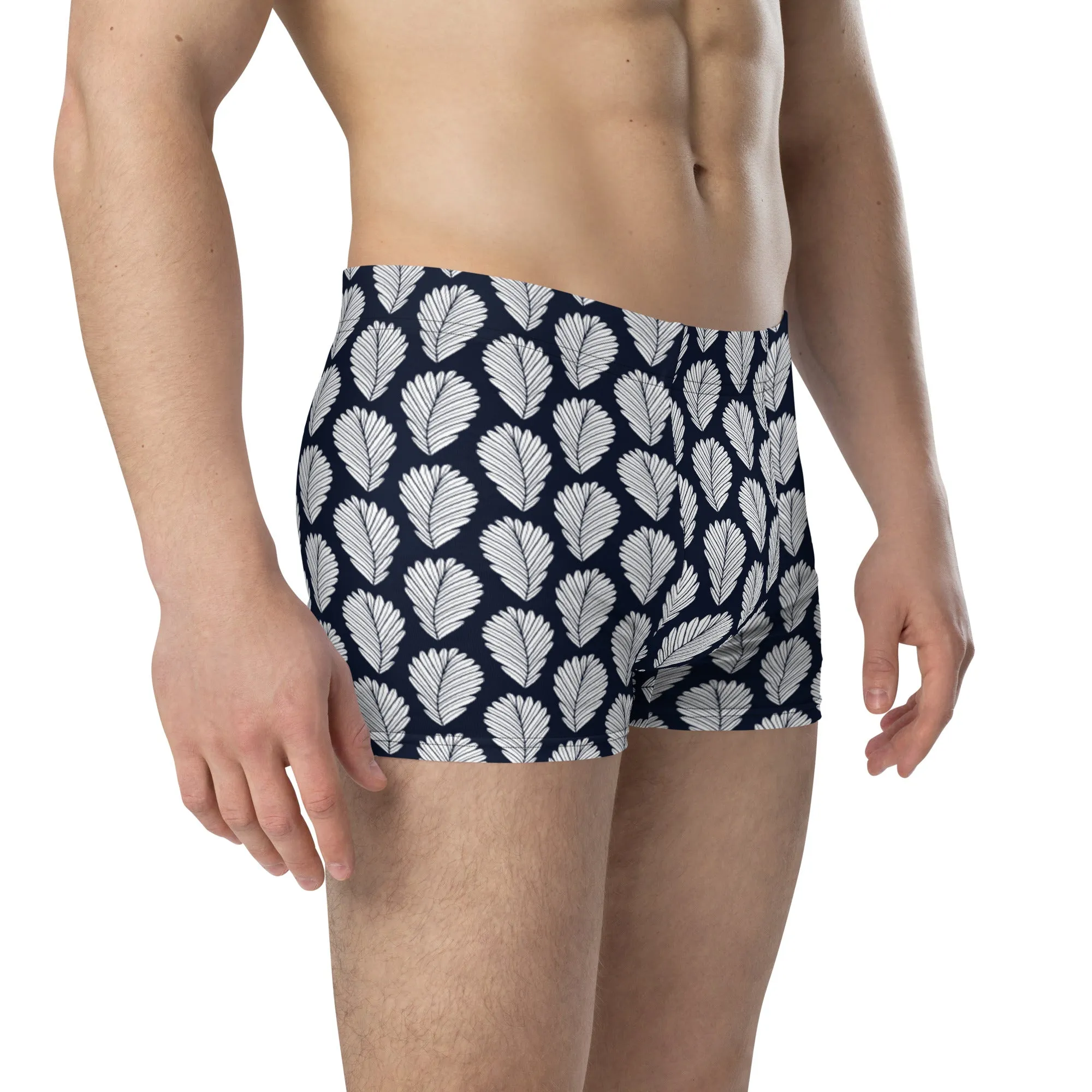 Boho block print boxer briefs for men’s