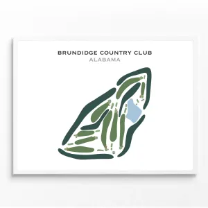 Brundidge Country Club, Alabama - Printed Golf Course