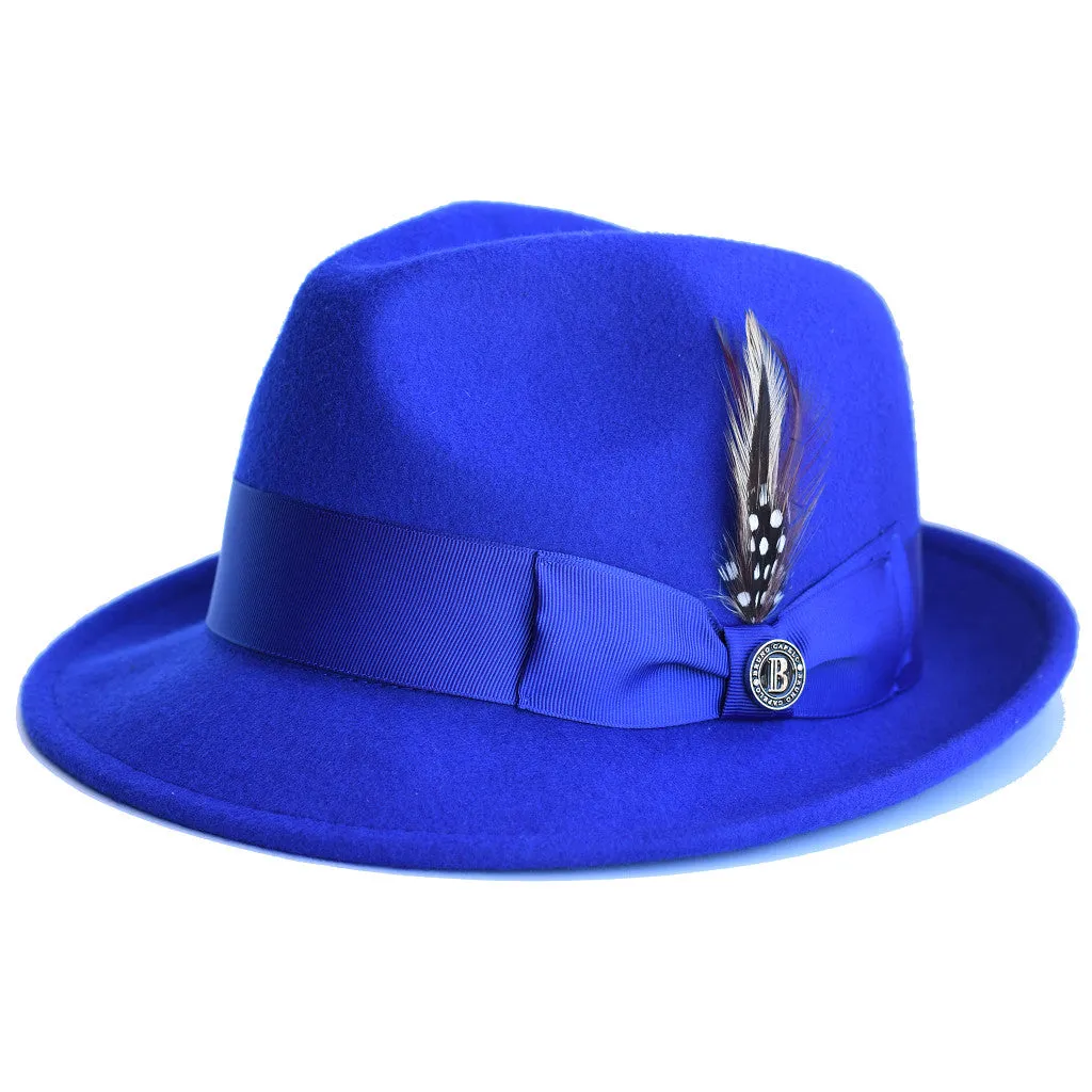 Bruno Capelo Blues Wool Pinch Front Fedora