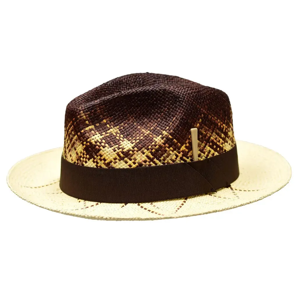 Bruno Capelo Rafi Hand-Dyed Straw Fedora