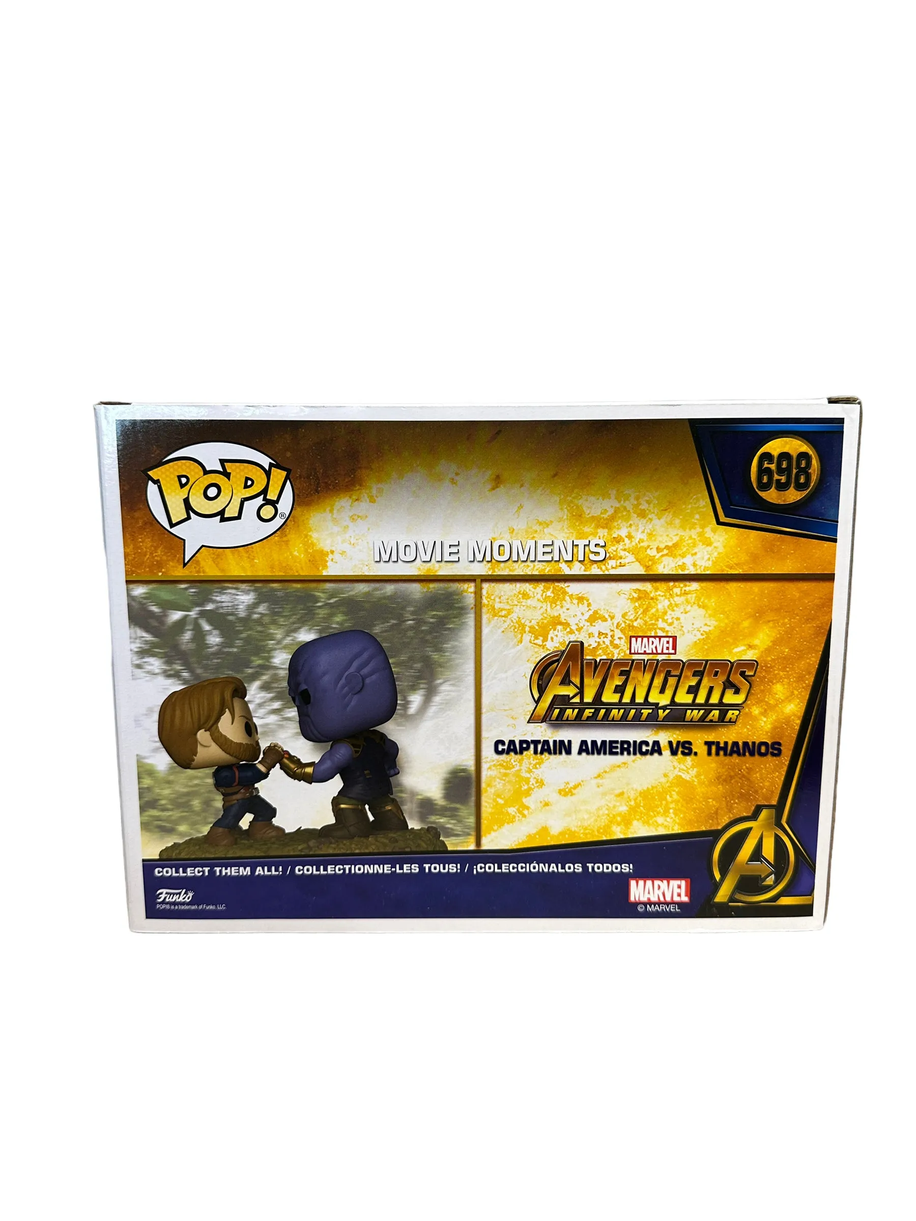 Captain America Vs. Thanos #698 Funko Pop Movie Moment! - Avengers Infinity War - EMP Exclusive - Condition 8.75/10