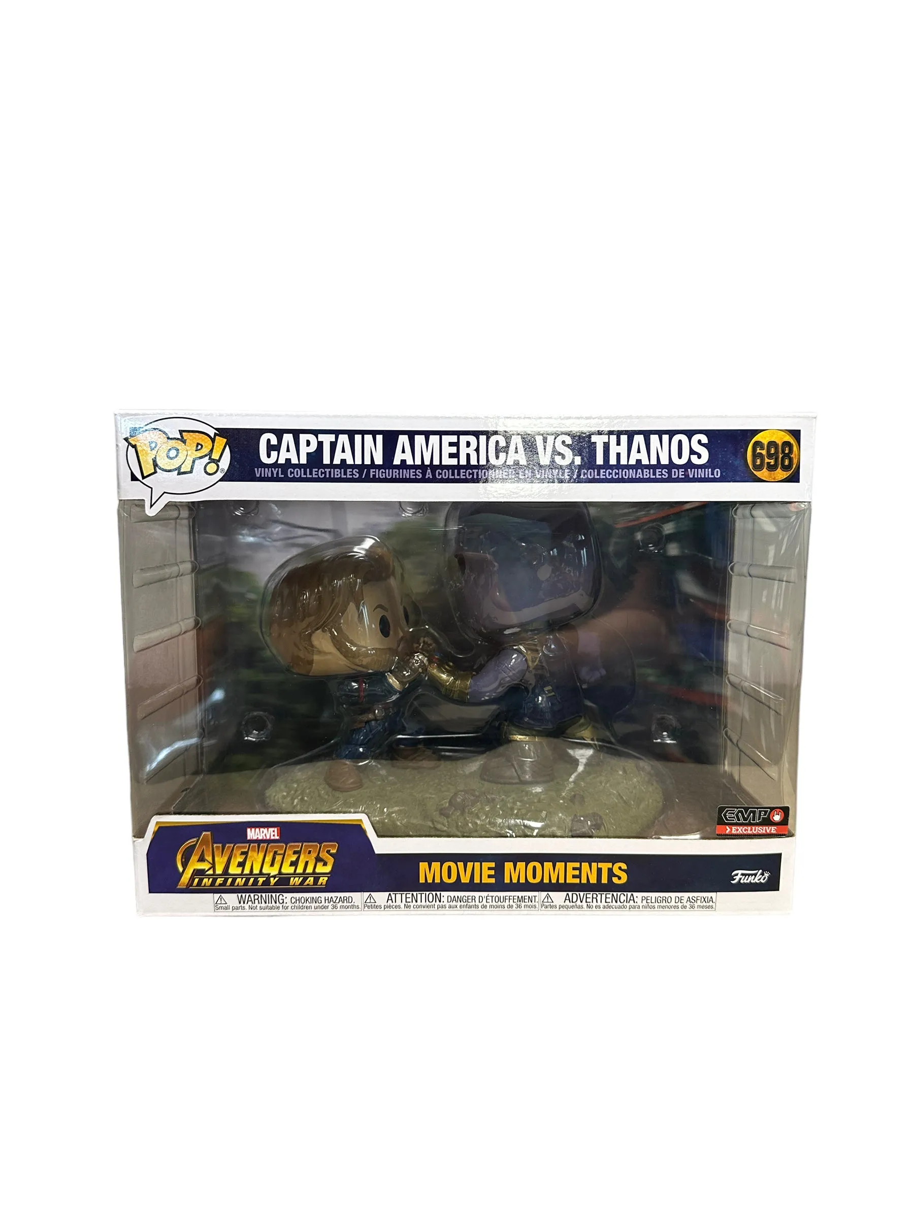 Captain America Vs. Thanos #698 Funko Pop Movie Moment! - Avengers Infinity War - EMP Exclusive - Condition 8.75/10