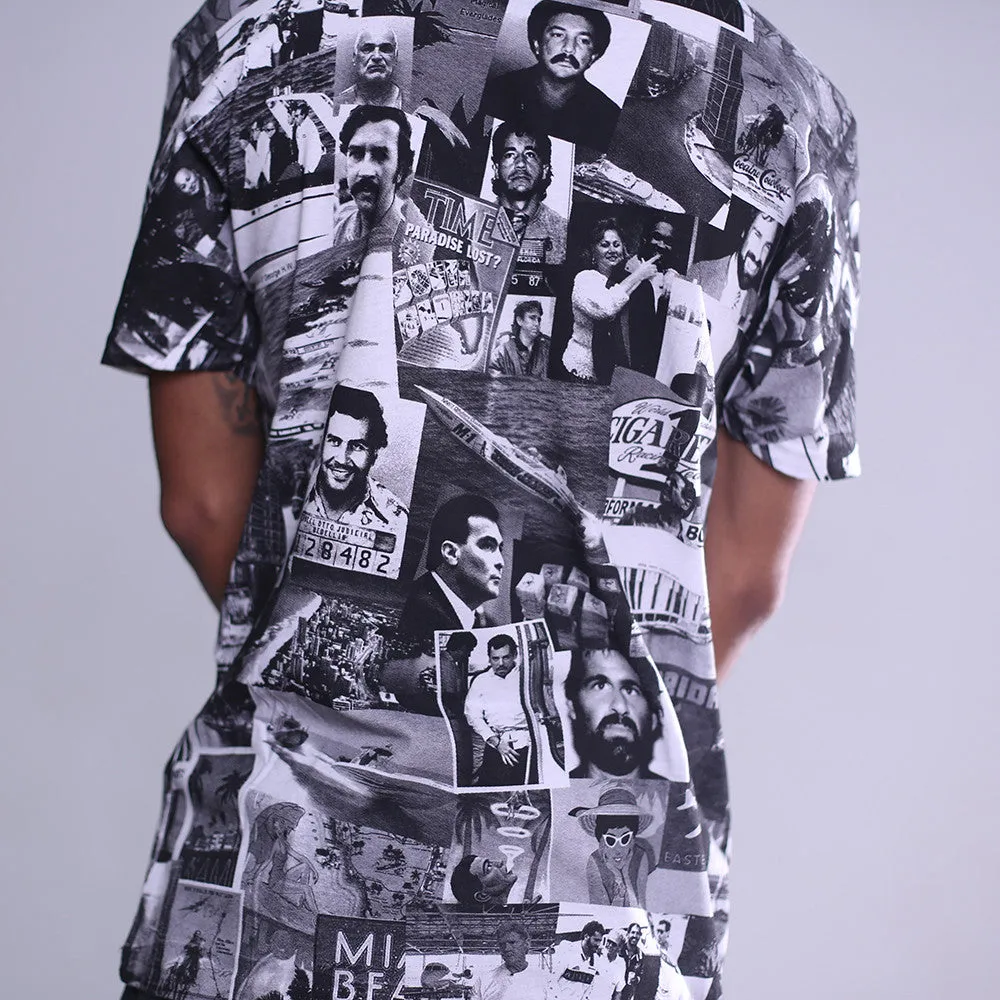 Cartel All Over Print T Shirt Black