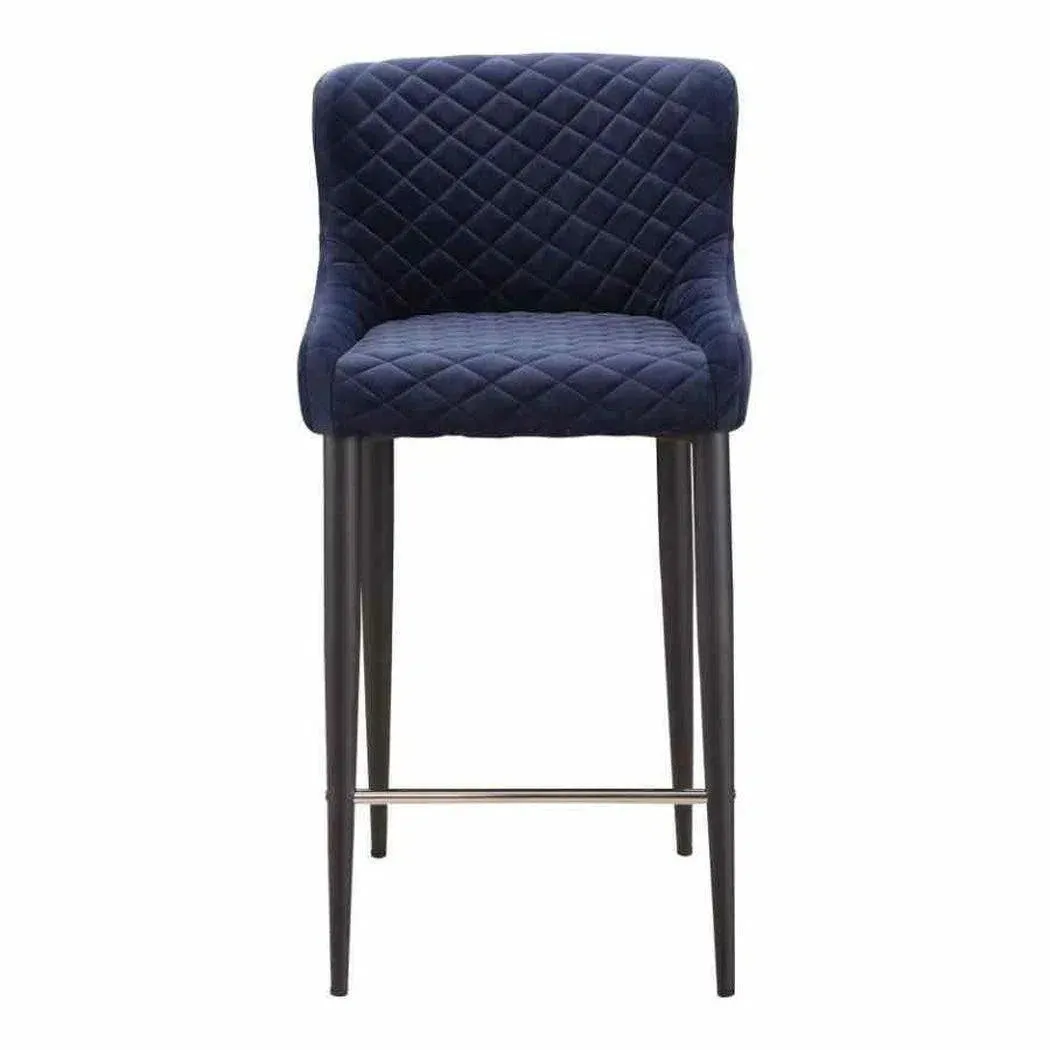 Counter Stool Dark Blue Contemporary