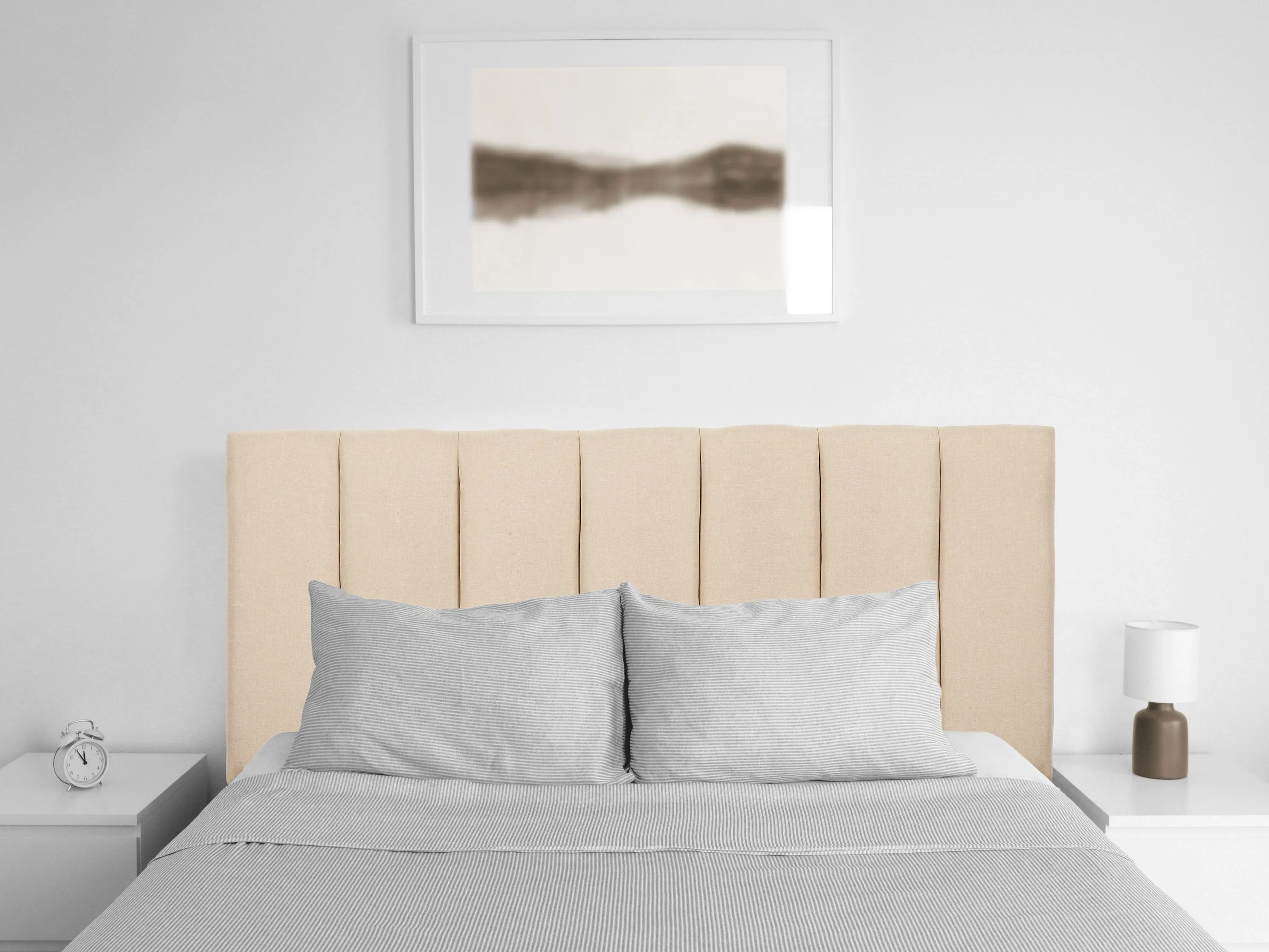 Cream Panel Headboard, Full/Double