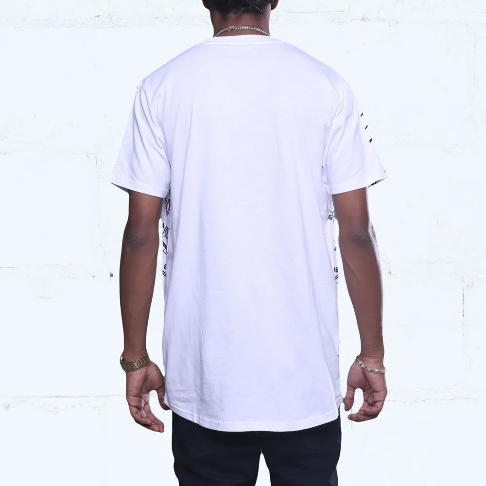 Deconstructed Mac Curved Hem Tee White