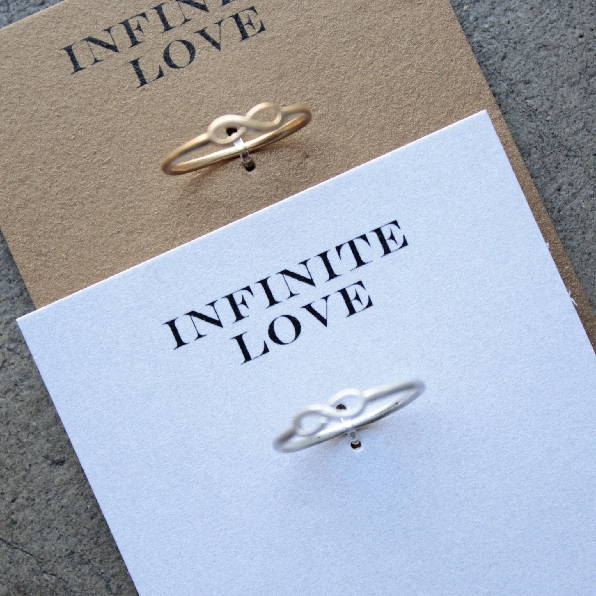 Dogeared - Infinite Love Infinity Ring in Gold or Silver