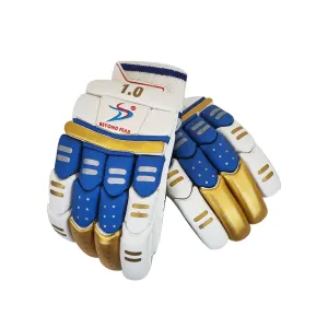 DS 1.0 Blu/Gold Cricket Batting Gloves