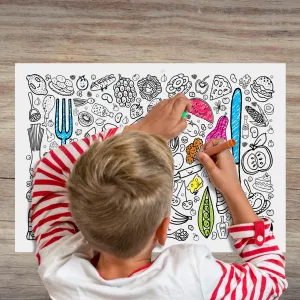 Eggnog Colour-in Foodie Placemat