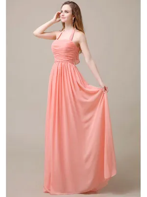 Elegant Hatler A-line Chiffon Floor-Length Bridesmaid Dresses