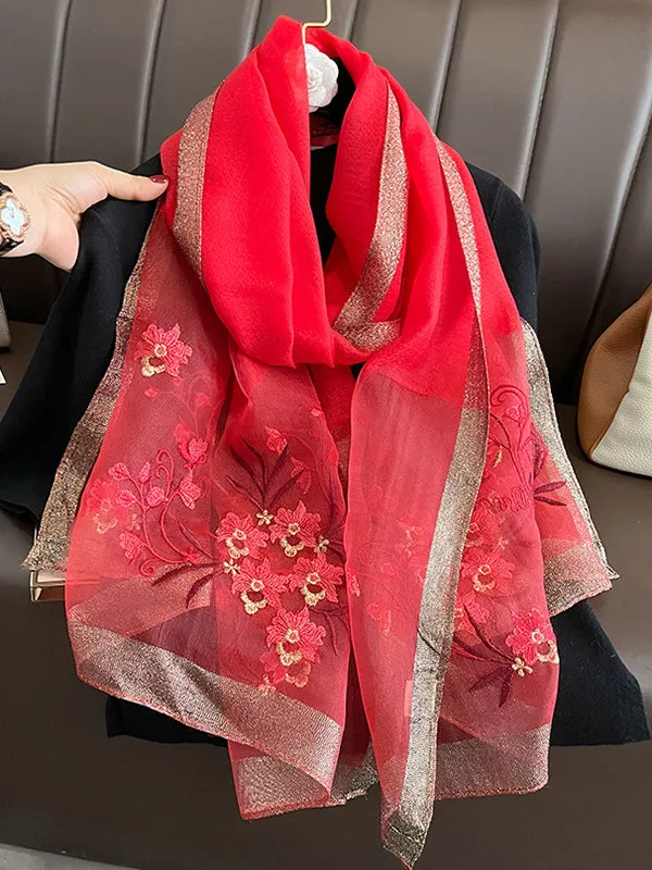 Embroidered Keep Warm Shawl&Scarf