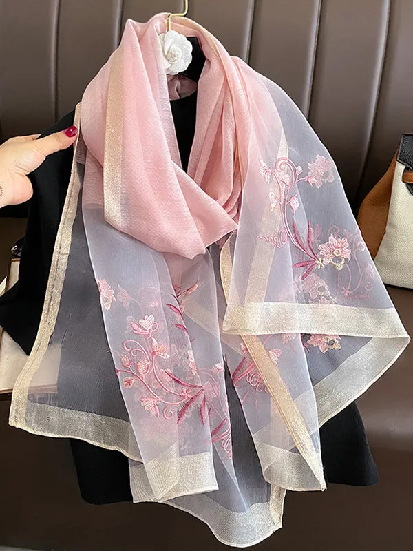 Embroidered Keep Warm Shawl&Scarf