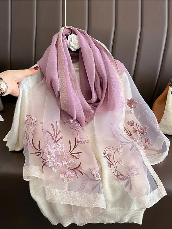 Embroidered Keep Warm Shawl&Scarf