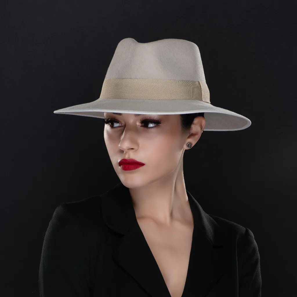 FW7774-Custom made ladies fedora dress hat