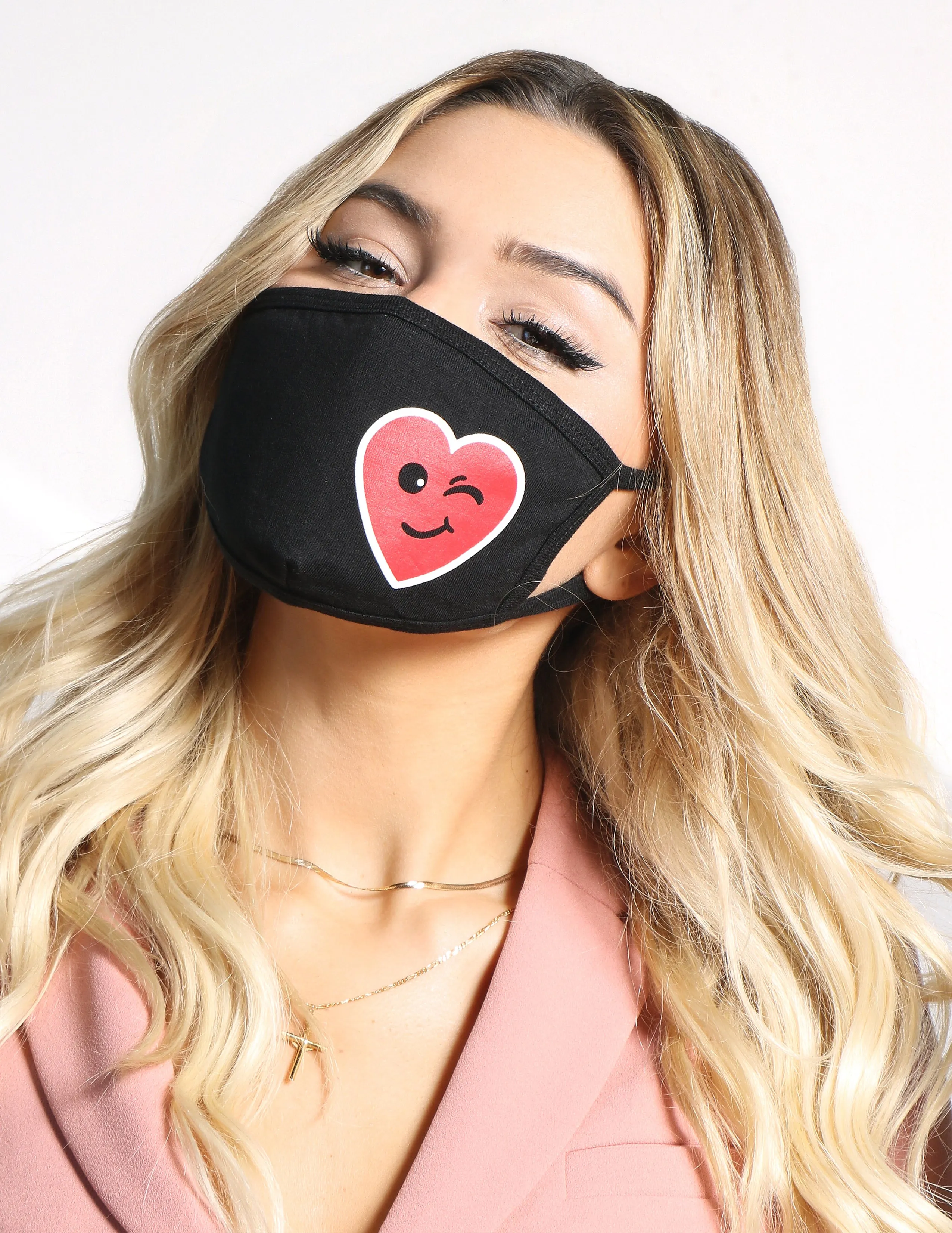 Heart Wink Face Mask