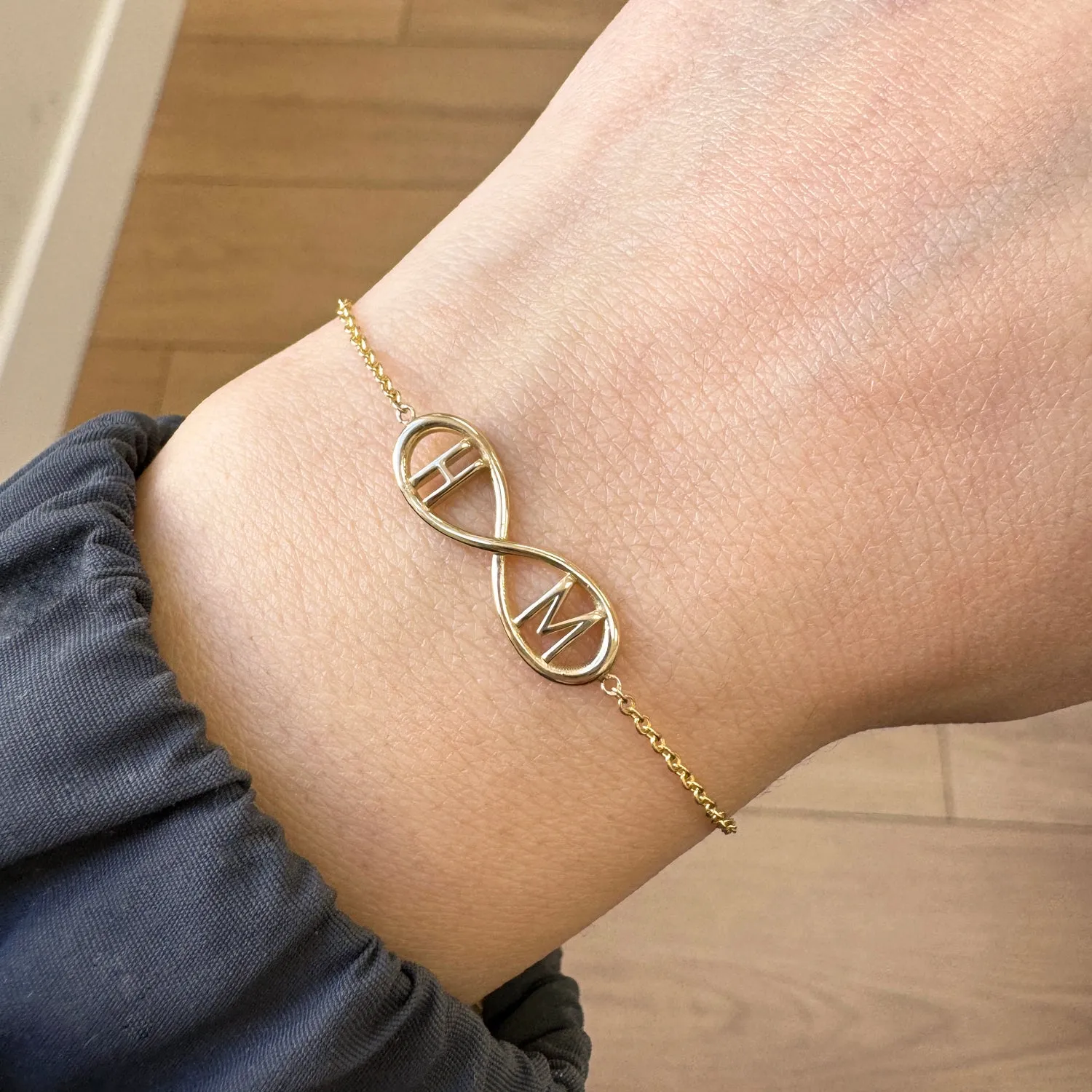 Infinity Letter Bracelet