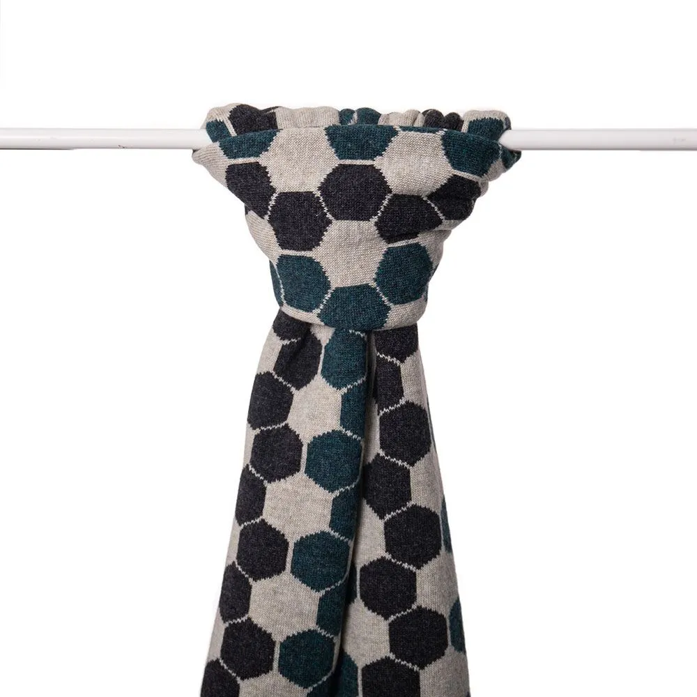 Ladies Lambswool Hexagon Scarf - Lugano