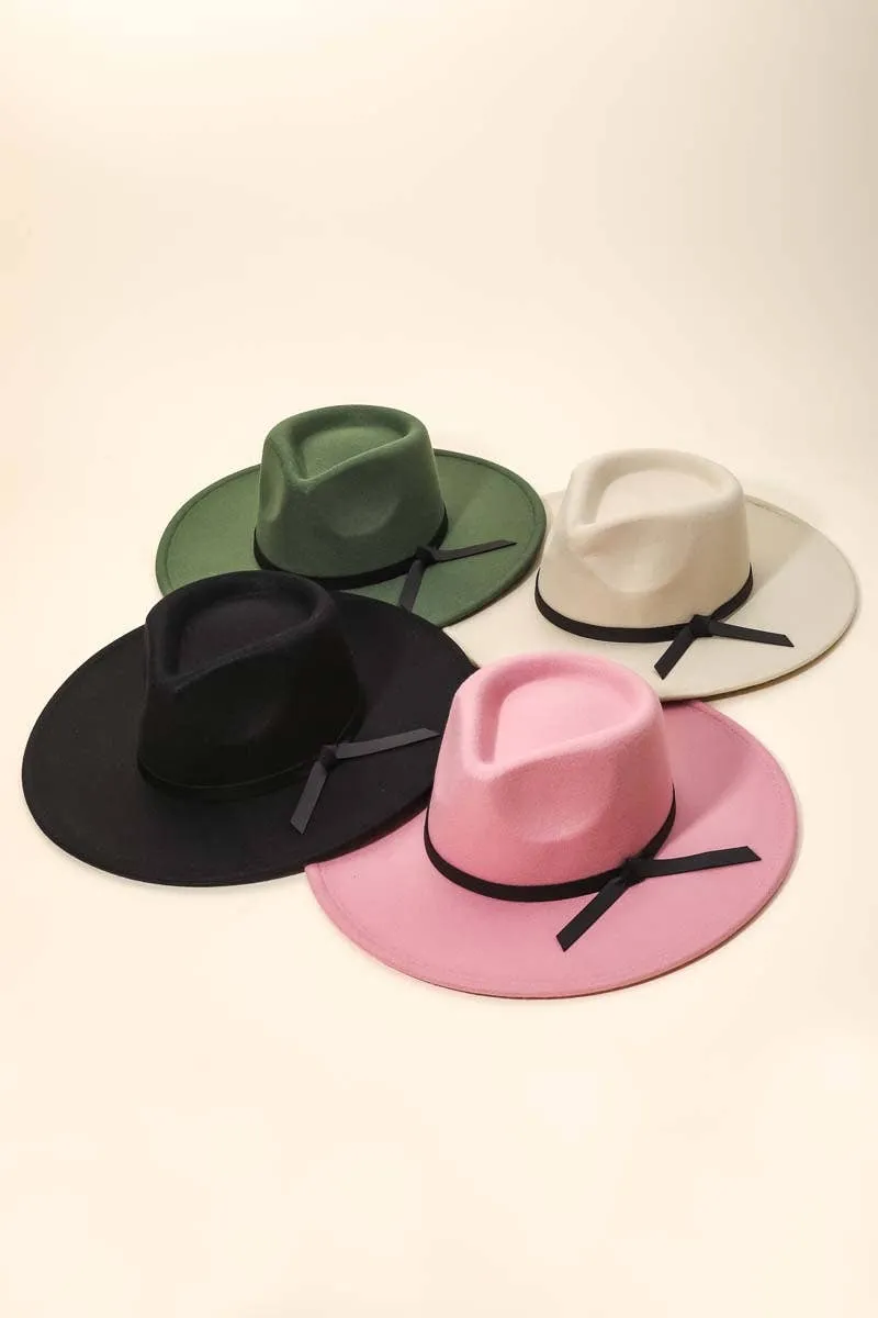 Leather Strap Fedora