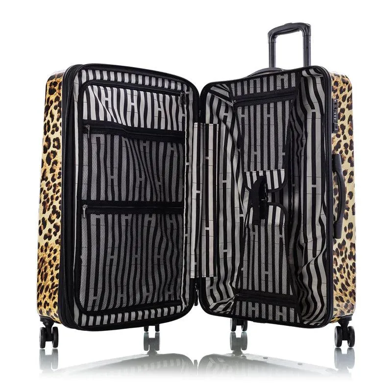 Leopard Fashion Hardside 30" Large Checked Luggage