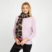 Leopard Print Warm Handle Scarf