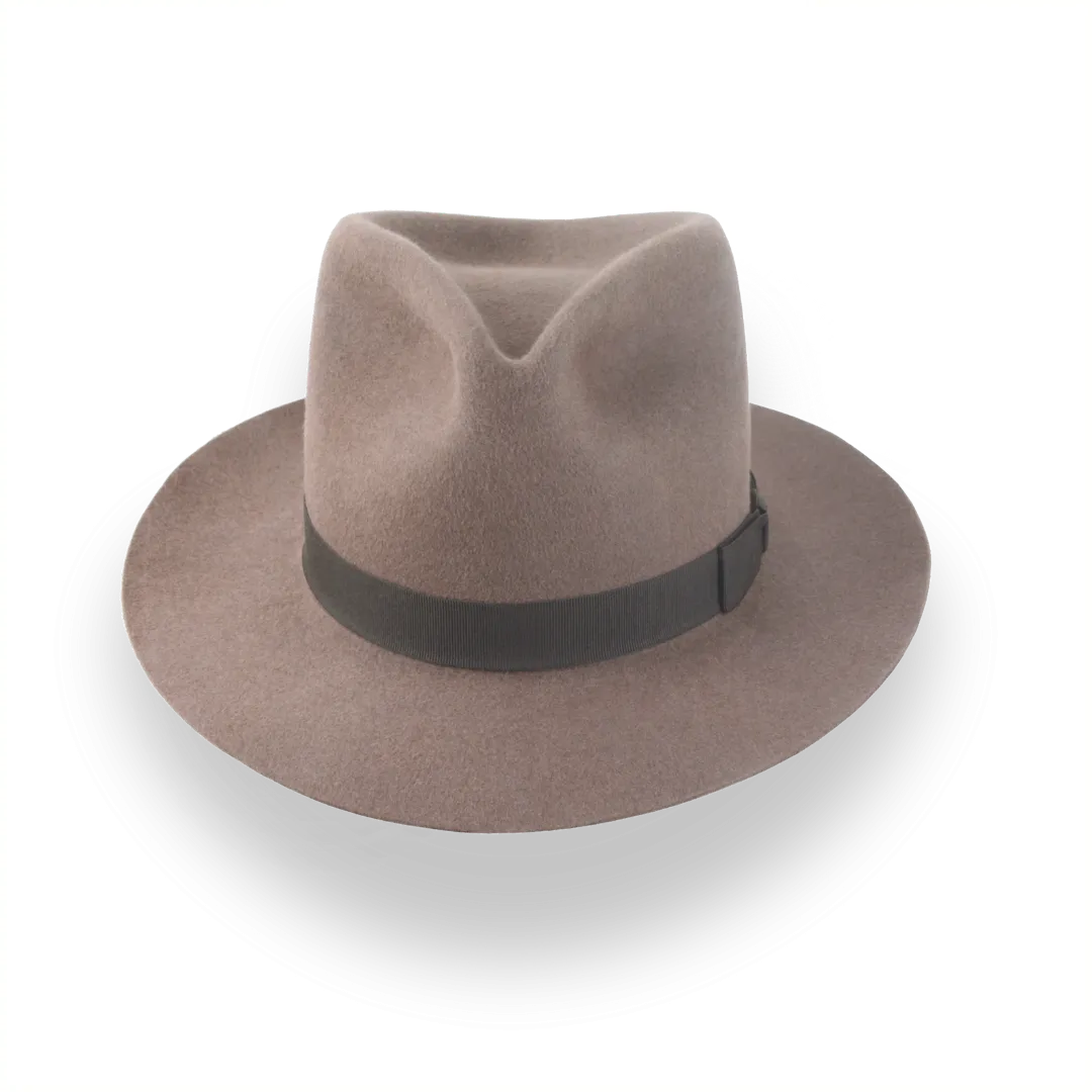 Light Brown Outback Fedora Hat in Durable Fur Felt | The Desperado