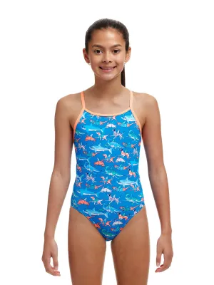 Maillot de bain une-pièce Diamond Back pour Filles - Fin Swimming