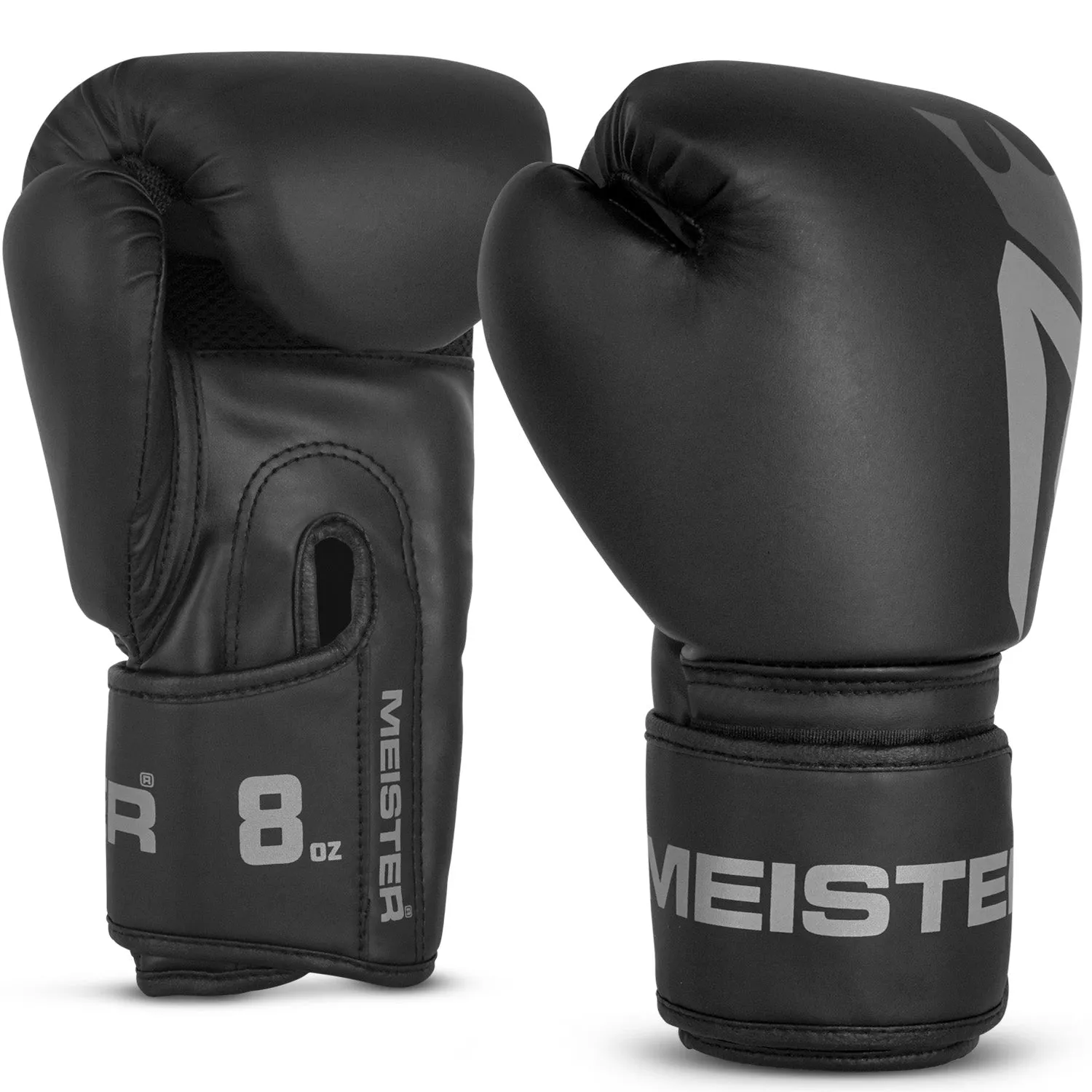 Meister 8oz [CRITICAL] Boxing Gloves - Matte Black