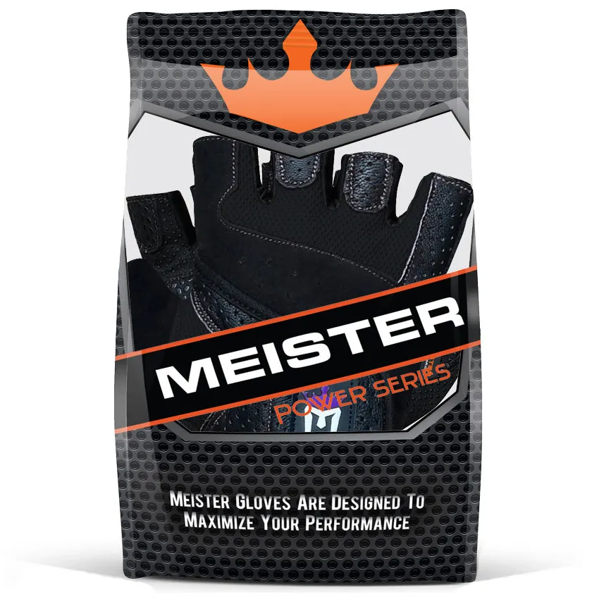 Meister Women's Fit Weight Lifting Gloves - Black