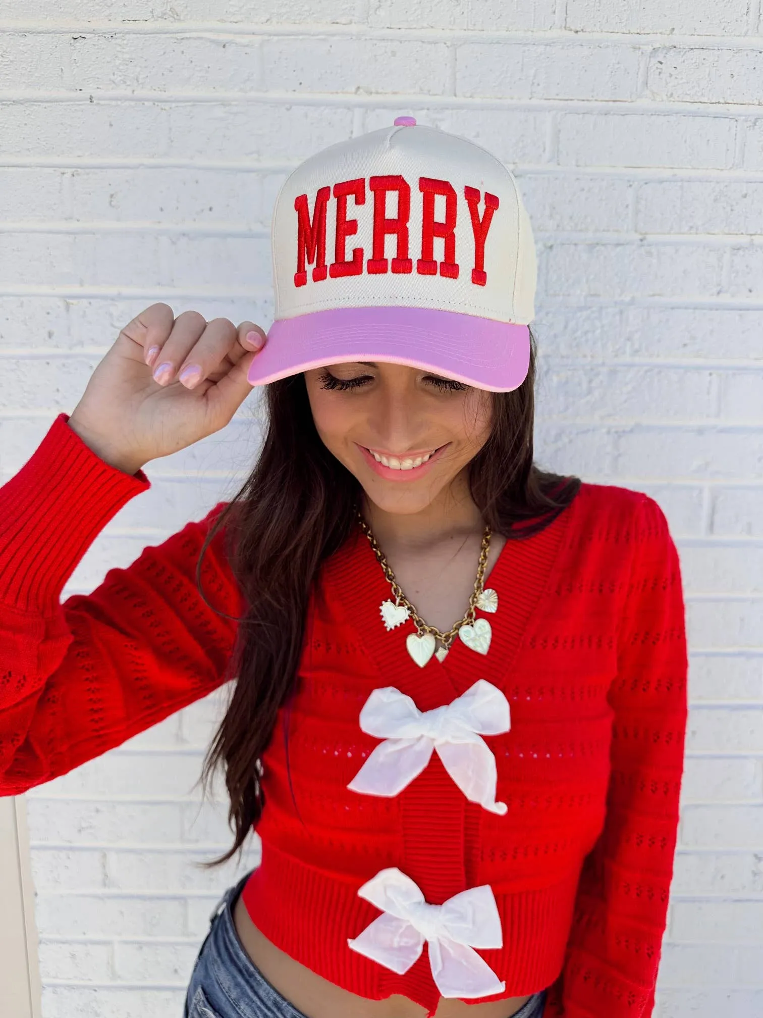 MERRY 3D Embroidered Hat