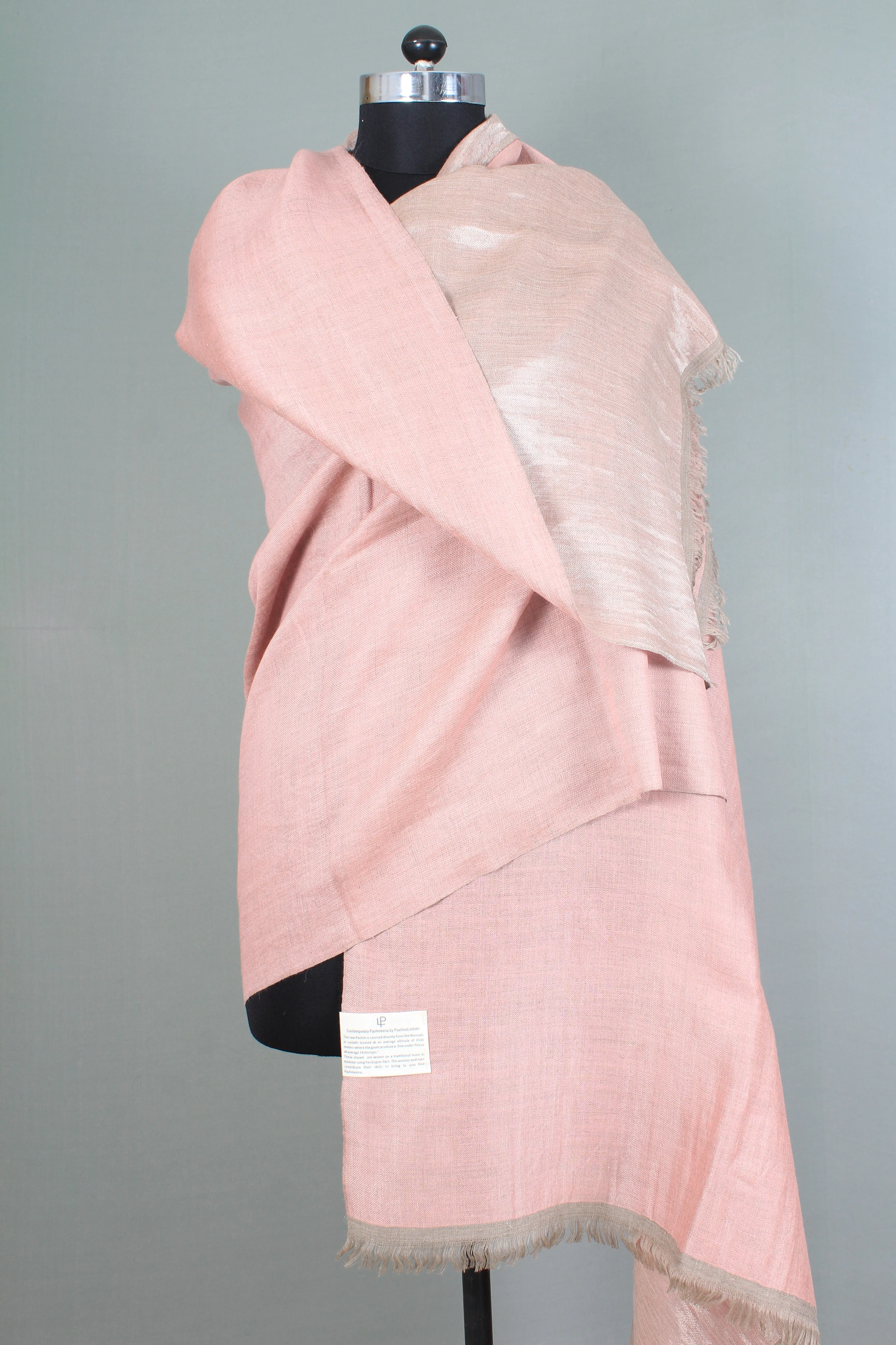 Mostafa Reversible Metallic Cashmere Shawl