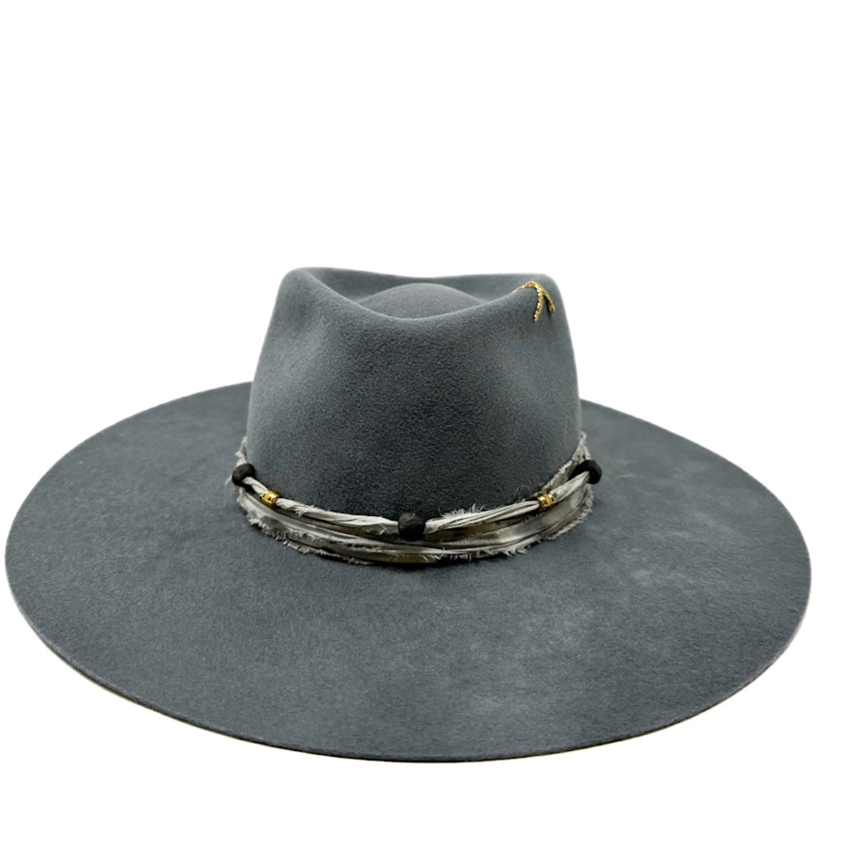 Motana fedora color ash blue with painted snake