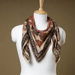 Multicolor - Original Pedana Kalamkari Block Printed Cotton Scarf