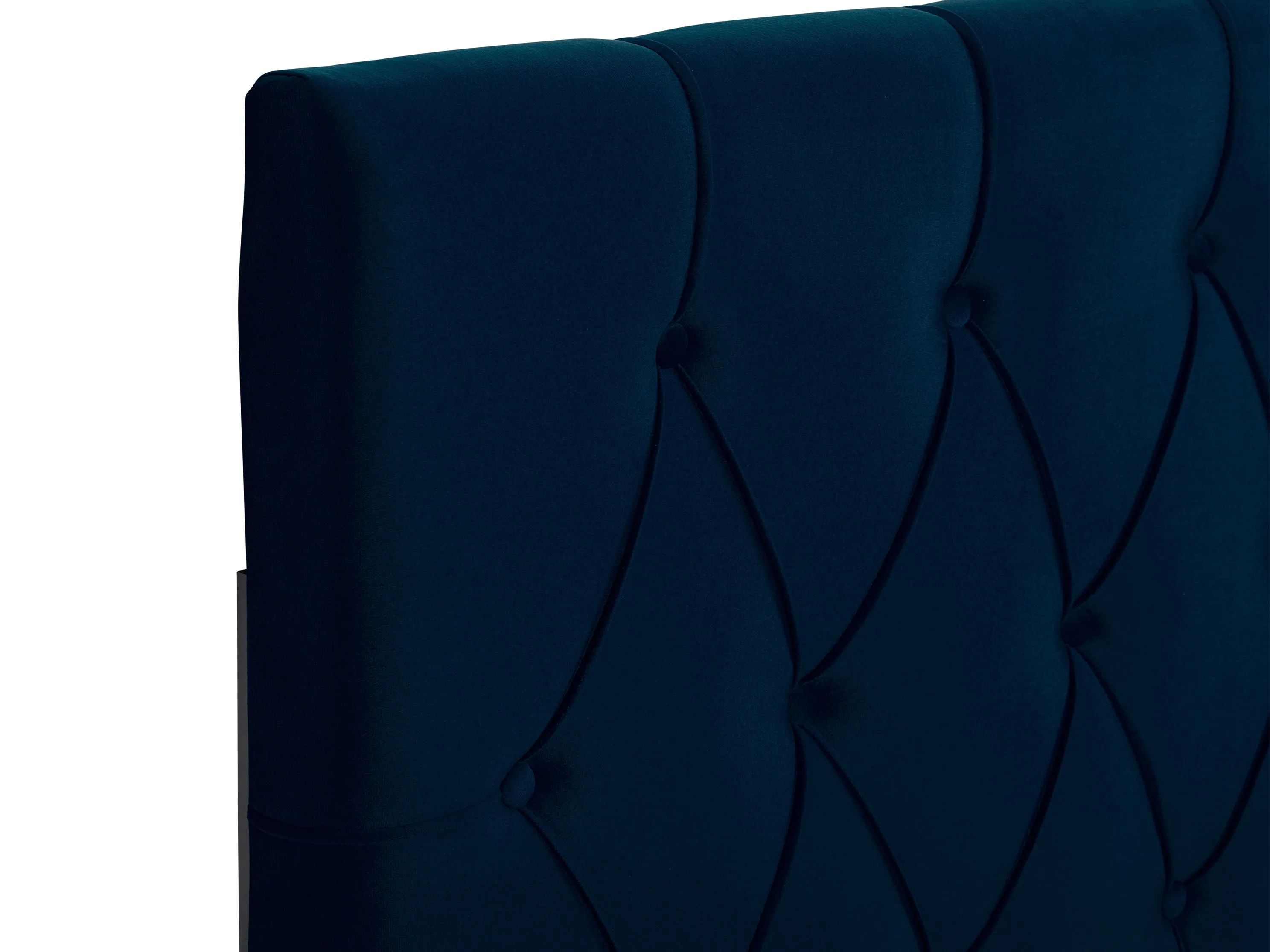 Navy Blue Velvet Twin/Single Headboard