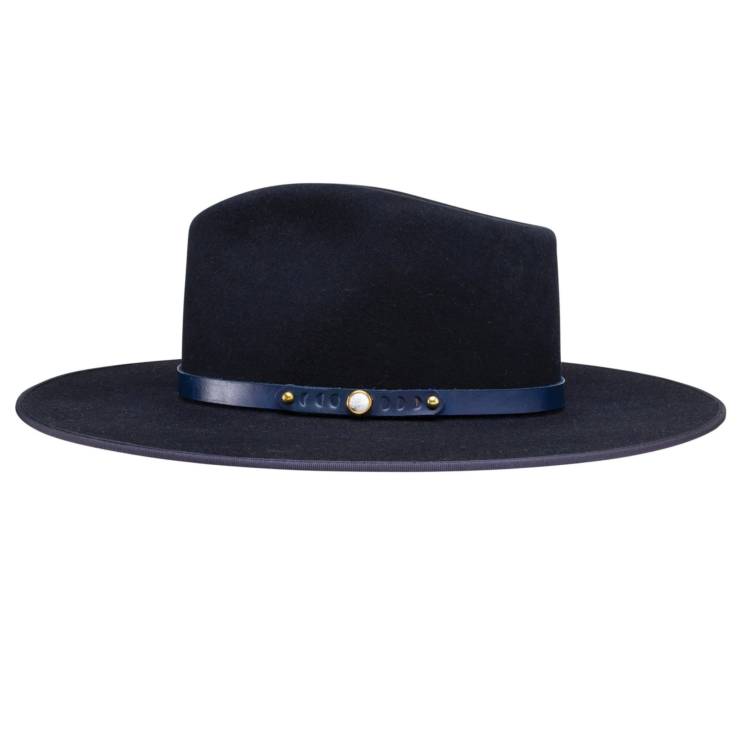 Night Sky B Wide Flat Brim Wool Fedora by Stetson