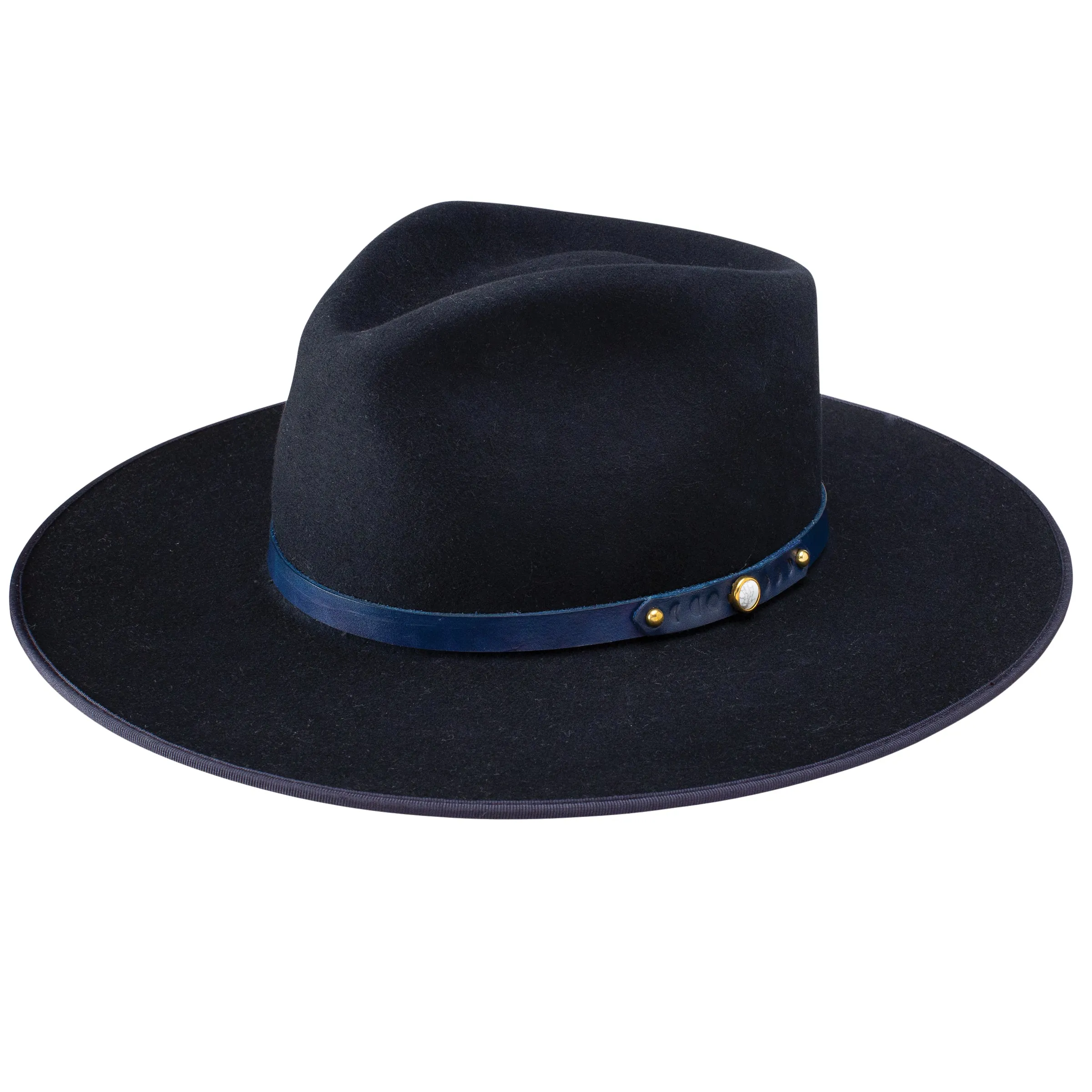 Night Sky B Wide Flat Brim Wool Fedora by Stetson